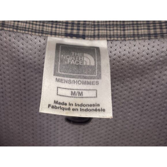 The North Face Shirt Mens Gray Plaid Button Up LS Hiking Vented Outdoors M EUC - Picture 2 of 11